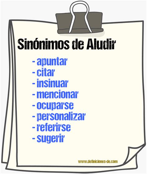 aludir sinonimo